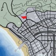 Location of the Playboy mansion (Picture Courtesy: gta-myths-wiki)